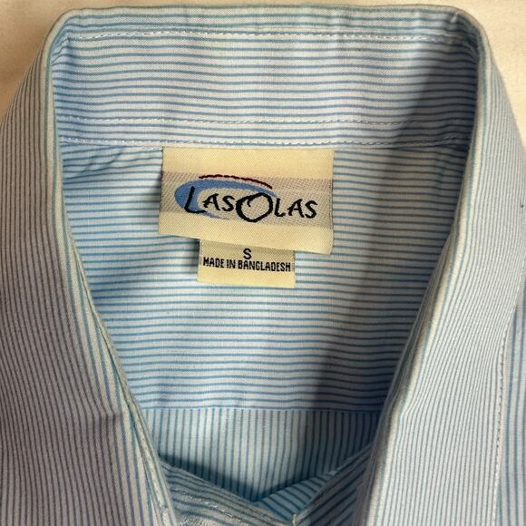 Vtg‎ Las Olas Shirt Womens Small Tennessee Lady Vols Blue White Striped Preppy - Picture 7 of 9